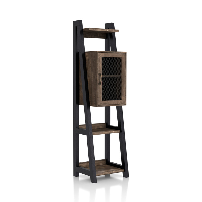 Kirsty 69.8"H Bookcase with Cabinet and Adjustable Shelves