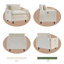 Chaise d'appoint de salon en bois massif rembourré en bois massif 38,7 po avec charge USB-36225587-36225585