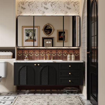 Retro French style bathroom cabinet