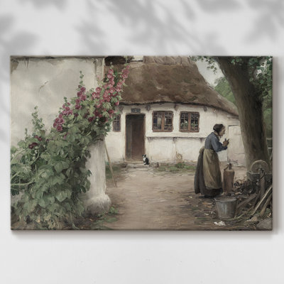 Paysages rétro-D XXVII -Galerie en toile Cavas