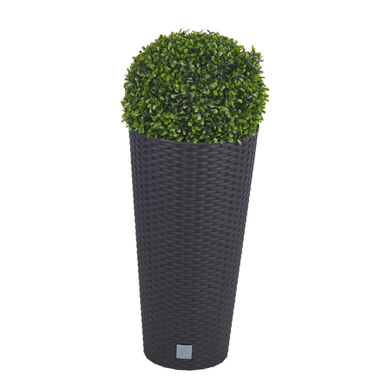 Fok Pot Planter, Black, Set of 1