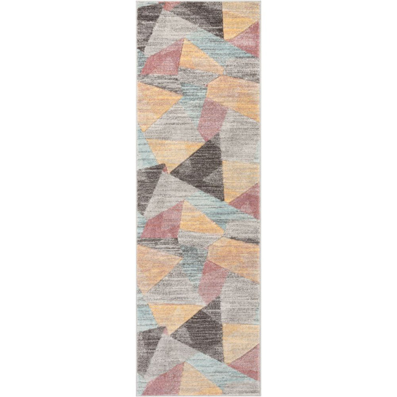Whoa! Abstract Synthetic Area Rug, Runner 67 x 220cm