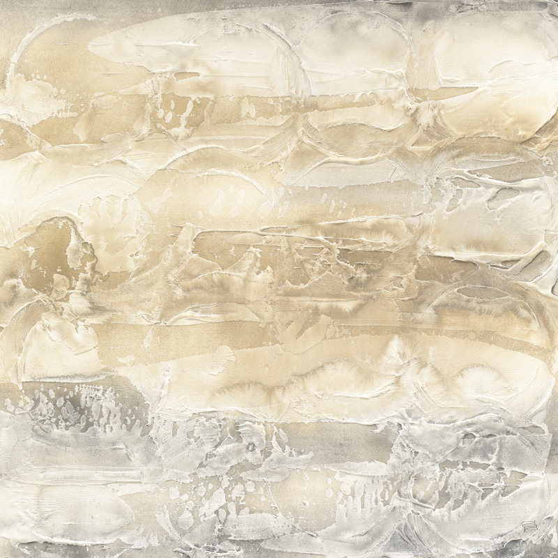 «Circular Horizon I» par Chris Paschke, impression sur toile tendue, H 12 po x l 12 po, Cadre simple érable érable, Non