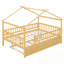 Lit double en bois avec lit gigogne simple-717987503