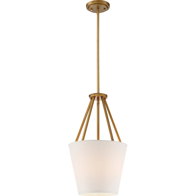 Lustre géométrique à 3 lumières Cricklade, Laiton naturel, H 20,63 po x l 12 po x P 12 po