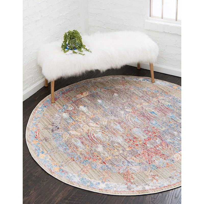 Kingston Oriental Indoor Rug, Round 3'3"