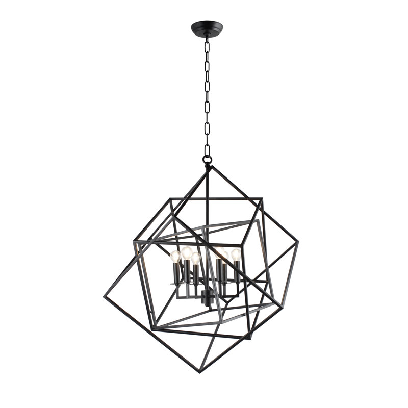Beechmeadow 6 - Light Dimmable Geometric Chandelier
