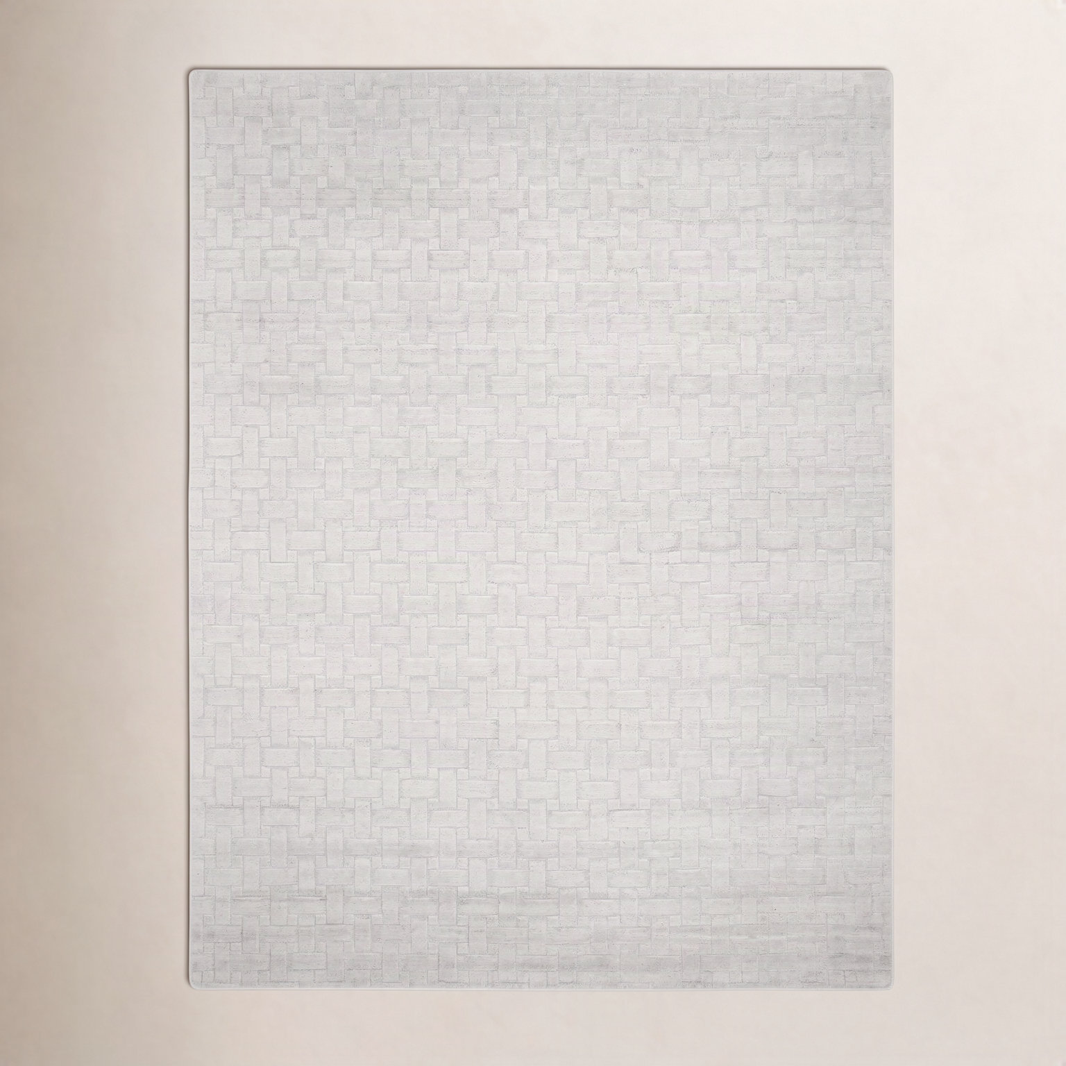 Hainsly Alabaster Hand-Loomed Wool Rug, Rectangle 3' x 5'