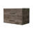 2 Bathroom Vanity For Wall Mount In Dark Brown And White Style With Two Generous Storage Options