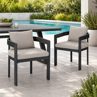 Elko Aluminum Dining Chair (Excluding The Table)