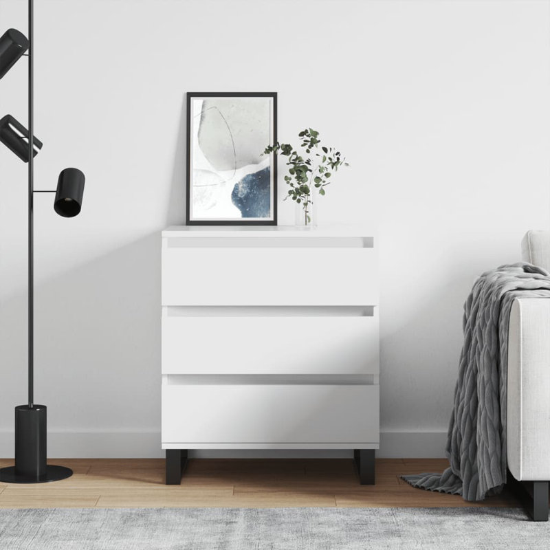 Manoj End Table, White