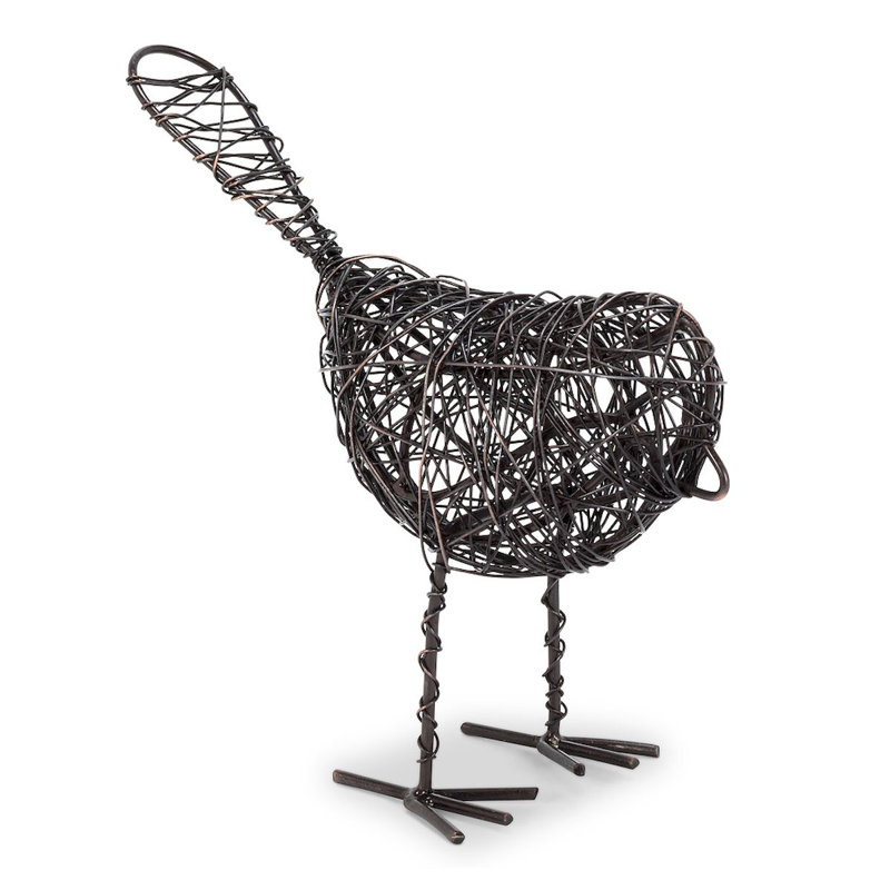 Statue d’oiseau debout Masham, H 4 po x l 6 po x P 2 po