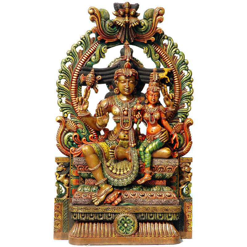 Le dieu Shiva avec sa Shakti Parvati