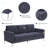 3-Piece Sofa Sets Upholstered Couches Sets-912521581