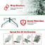 Arbre de Noël 5 pi avec 100 lumières DEL blanc chaud - Arbre en PVC mince enneigé avec 263 pointes, support en métal, conception compacte, facile à installer-1504309357-1504309344
