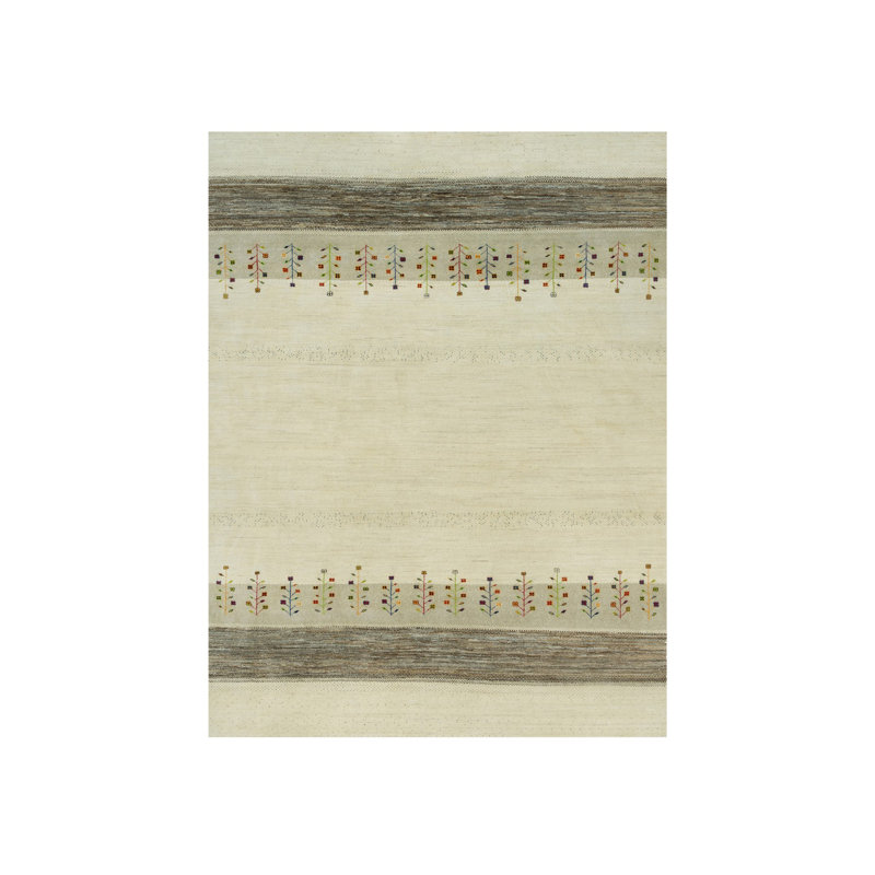 Tapis oriental en laine douce noué à la main 8 pi 9 po x 11 pi 8 po Gabbeh Tree 9331C0248AEF4925AEE335F0A331E220