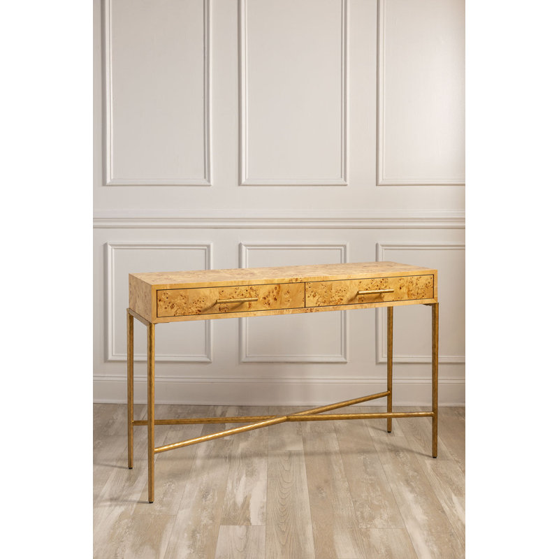 Burlwood Console, Natural Burlwood