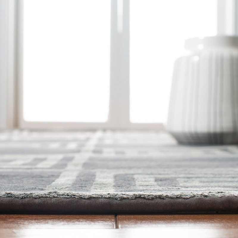 Ralph Lauren Alistair Tiles Wool, Viscose Geometric Rug, Rectangle 9' x 12'