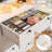 5-drawer Dresser With Led Lights - Modern Storage Cabinet For Bedroom, Living Room, White/black-1816662101