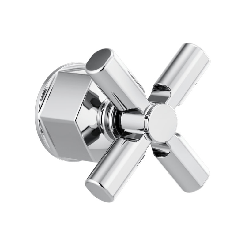 Invari® Single-Handle Floor Mount Tub Filler, Chrome, Cross