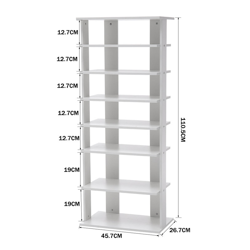 7 Pair Shoe Rack