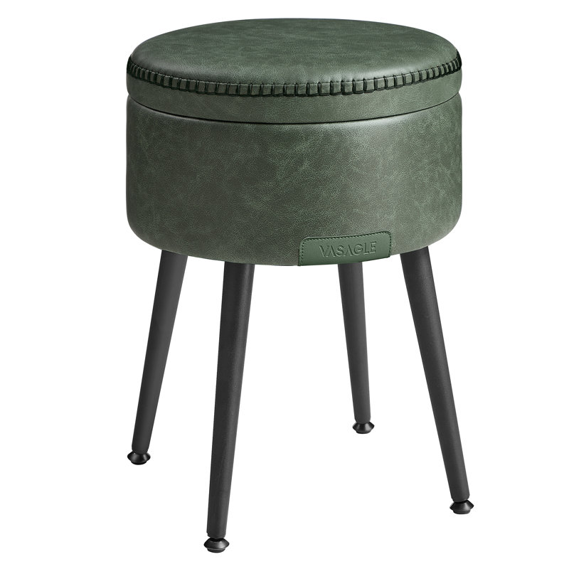 Steel Accent Stool, Green