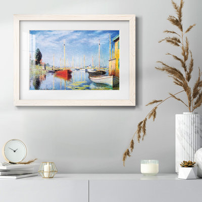 Les bateaux de plaisance à Argenteuil par Monet, reproduction d'art sur papier