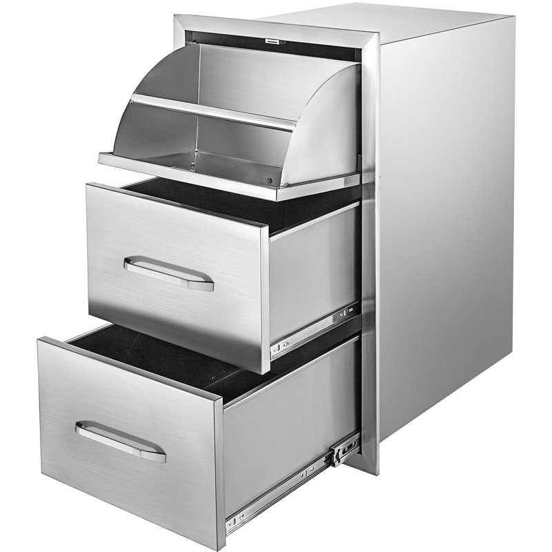 17'' Stainless Steel Drop-In Drawers