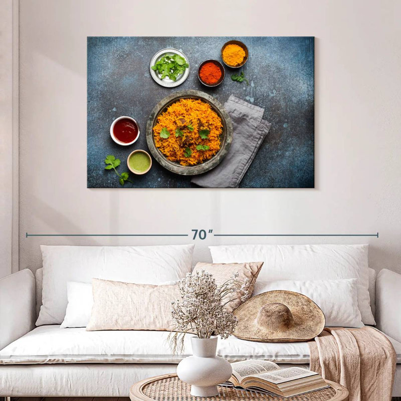 Yarlin South Asian Rice Pilaf, 30" H x 45" W