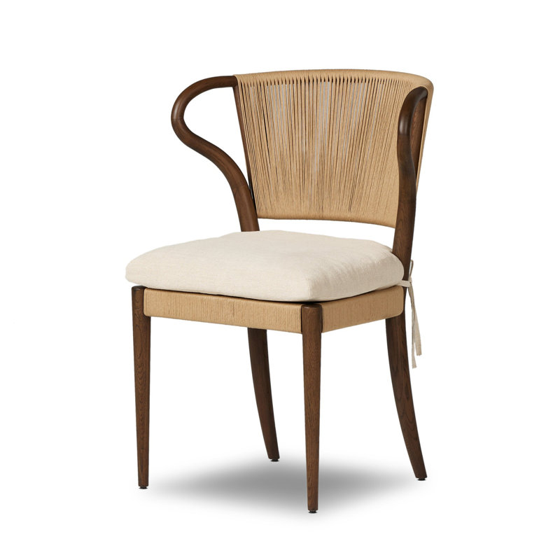Amira Armless Dining Chair, Brown/Braodway Dune