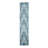 2'6x12'3" Blue Pure Silk and Textured Wool Zigzag with Graph Design Hand Knotted Runner Rug