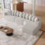 Ensemble de canapé modulaire recouvert de tissu en chenille de 131,1 pouces, canapé courbé en forme de nuage de style moderne, comprend 10 coussins, canapé d'angle en tissu, canapé modulaire en L (méridienne droite)-1621525225
