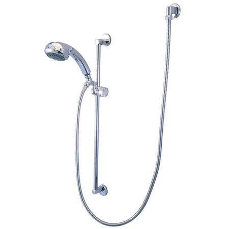 Kingston Brass Made to Match Shower System with Slide/Grab Bar and Hand Shower