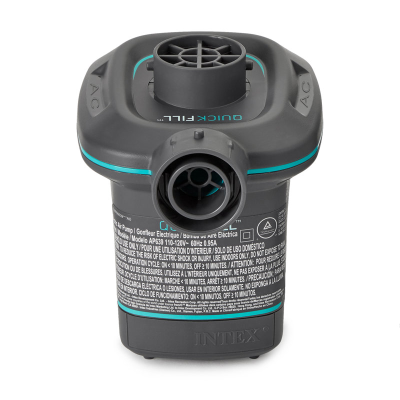 Intex Quick-Fill Black Electric Air Pump with Nozzles