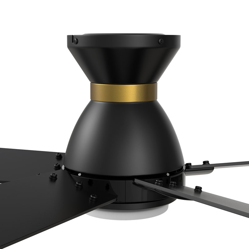 52''  5 - Blade LED Smart Standard Ceiling Fan with Remote Control and Light Kit Included.