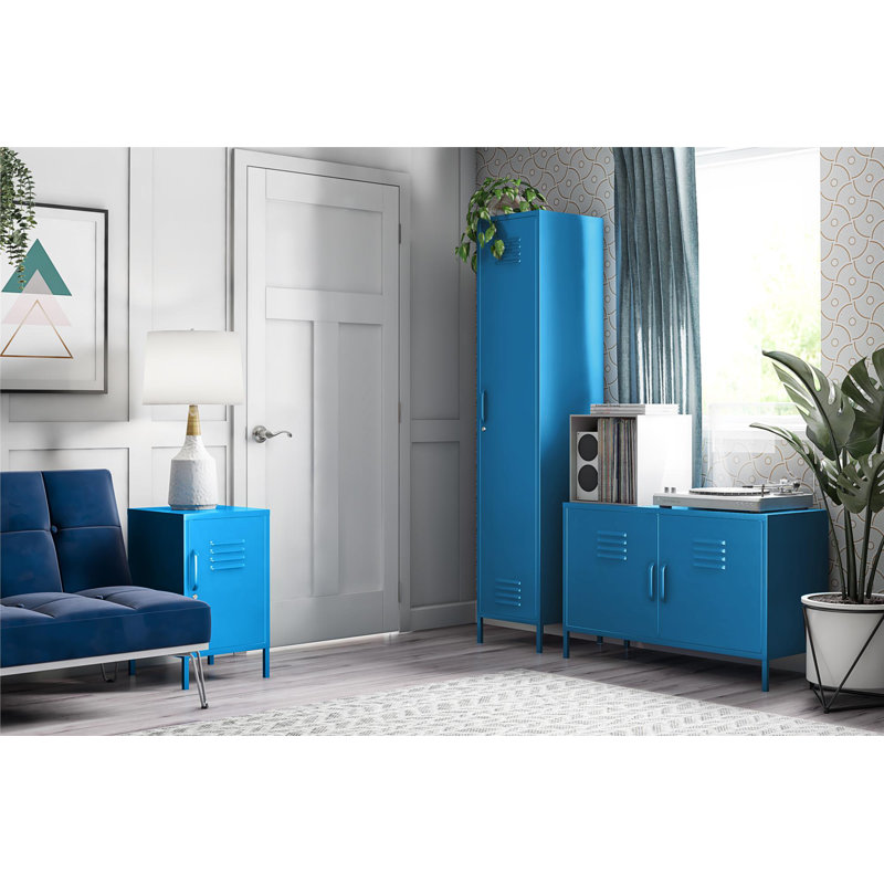 Lamprecht 2 -Door 2 -Shelf, Blue