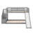 Twin Over Twin Bunk Bed With Convertible Slide And Stairway-1766557317