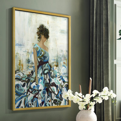 «Fluid Beauty», reproduction encadrée - bois massif