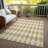 Fayme Washable Geometric Indoor / Outdoor Rug-1241044326