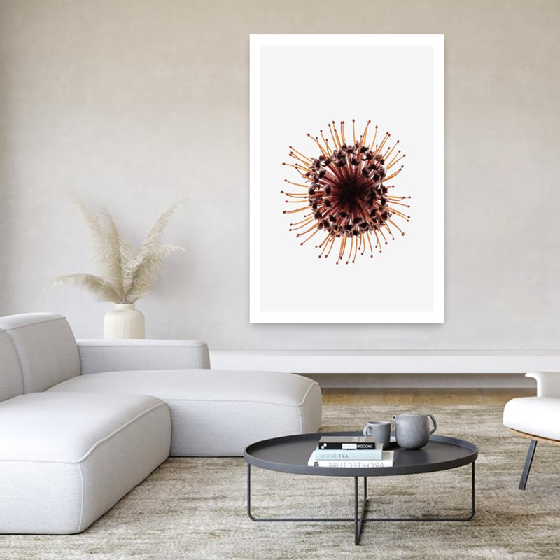 Contemporary Art Abstract Contemporary Elegant Flower Nature Art by Shot By Clint - Wrapped Canvas Print