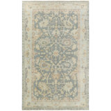 Cappadocia Wool Oriental Area Rug in Slate/Seafoam