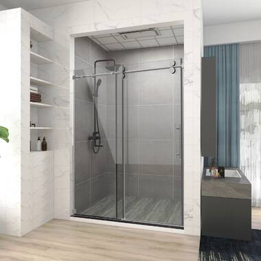 Free Standing Single Door Rectangle Shaped Bath Shower Enclosure