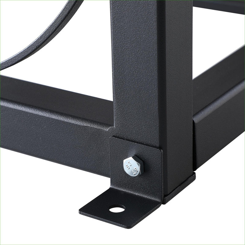 Le support de réservoir de réfrigérant en acier au carbone noir profond peut contenir 2 réservoirs à gaz de 30 lb et 3 petits pour le rangement et le transport de véhicules