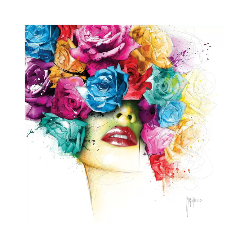 La Vie En Roses by Patrice Murciano - Wrapped Canvas Painting, 66.04 cm H x 66.04 cm W x 1.91 cm D