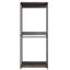 Garde-robe en bois massif, gris rustique, métal, rangement profond, bois gris résistant aux taches, thermolaqué, fabrication fiable