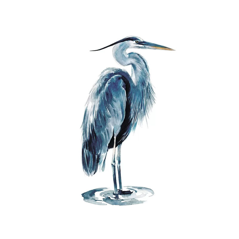 Blue Heron I by Jennifer Paxton Parker - No Frame Gallery-Wrapped Canvas Giclée on Canvas, 45.72cm H x 30.48cm W