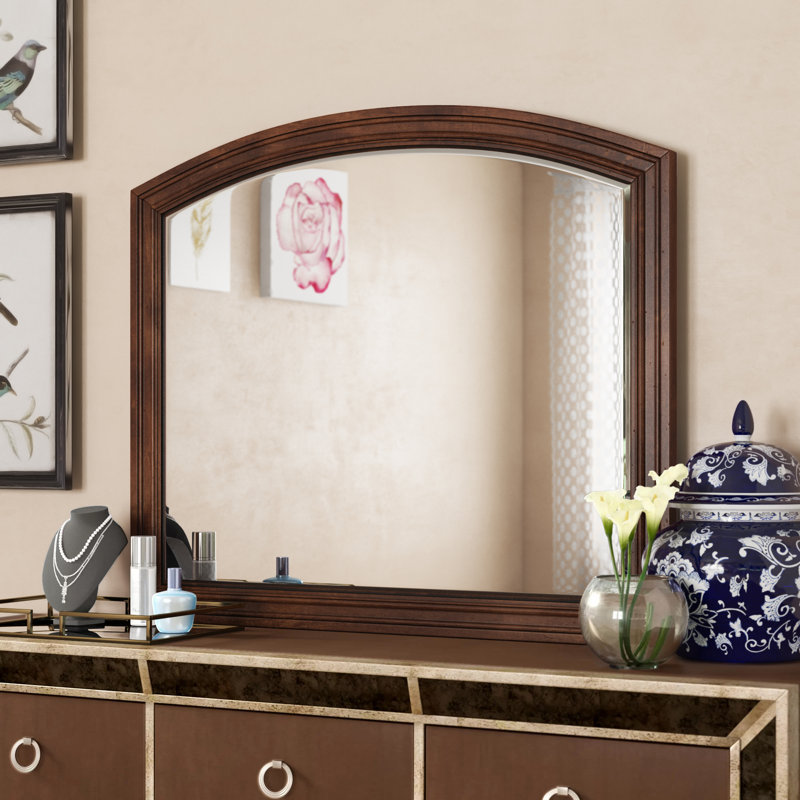 Miroir pour commode Fitima, Cerisier