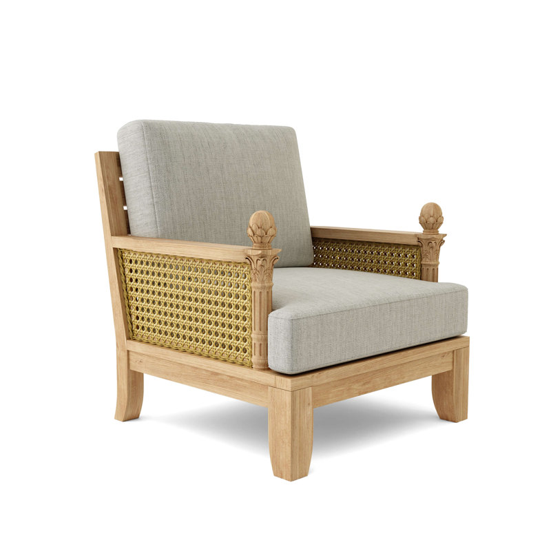 Luxe Outdoor Teak Lounge Chair