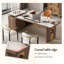 Bureau de luxe en pierre frittée 59,06 "avec table à thé-119346295