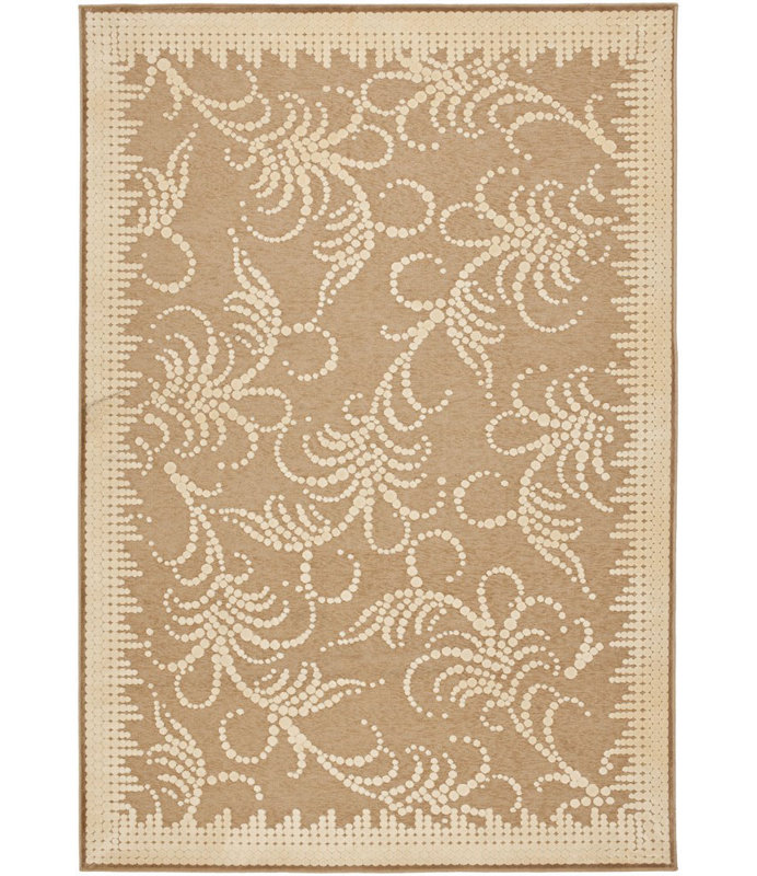 Fountain Swirl Martha Stewart Performance Floral Rug, Rectangle 7'1 x 11'2"